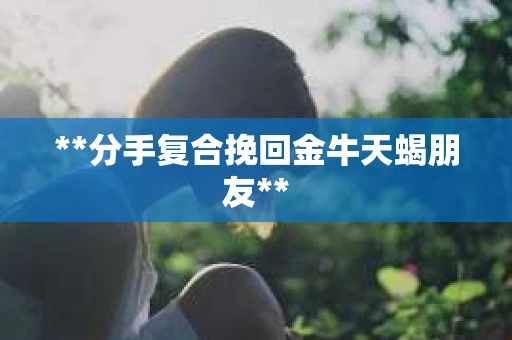 **分手复合挽回金牛天蝎朋友**