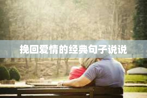 挽回爱情的经典句子说说