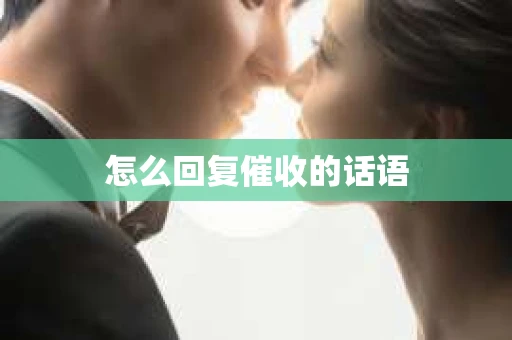 怎么回复催收的话语