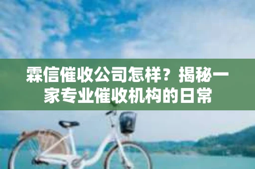 霖信催收公司怎样？揭秘一家专业催收机构的日常