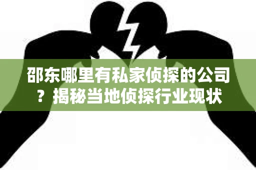 邵东哪里有私家侦探的公司？揭秘当地侦探行业现状