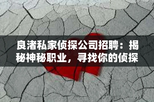 良渚私家侦探公司招聘：揭秘神秘职业，寻找你的侦探梦