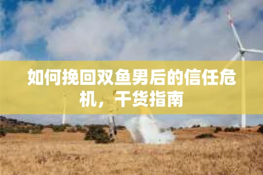 如何挽回双鱼男后的信任危机,干货指南 如何挽回双鱼男后的信任危机,干货指南
