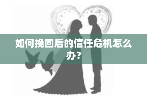 如何挽回后的信任危机怎么办？