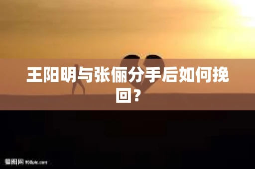 王阳明与张俪分手后如何挽回？
