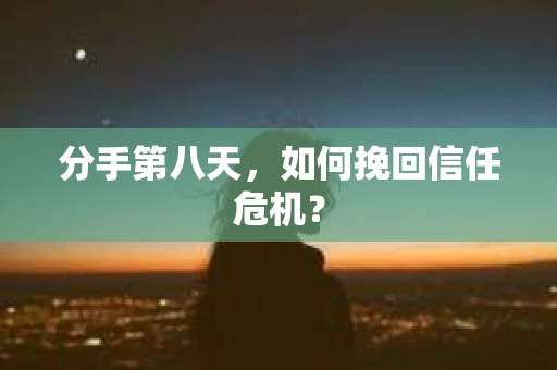 分手第八天，如何挽回信任危机？