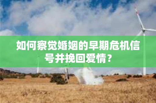 如何察觉婚姻的早期危机信号并挽回爱情？